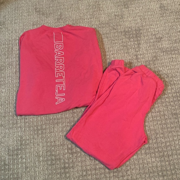 VGUC Georgia Rose Label x Barre Teja sweatsuit set pink size medium - Picture 1 of 3